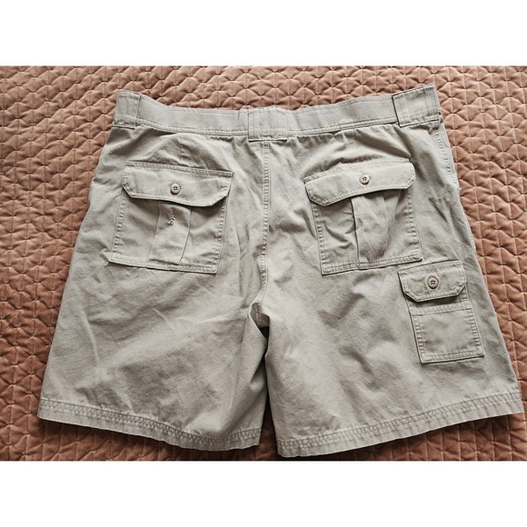 Cabela's Men's 100% Cotton Tan Cargo Outdoors Hiking Shorts (Flaw), Size 42 - Picture 5 of 8